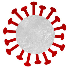 Image showing Icon of the Corona virus or bacteria