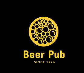 Image showing Beer pub logo vector illustration