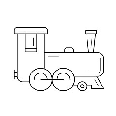 Image showing Train line icon.