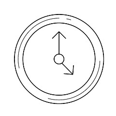 Image showing Clock line icon.