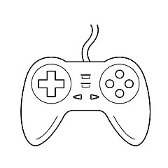 Image showing Gamepad line icon.