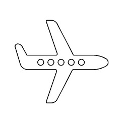 Image showing Wing plane line icon.