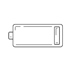 Image showing Low battery line icon.