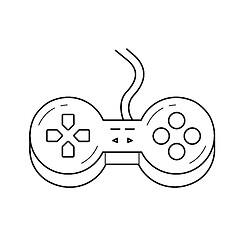 Image showing Gamepad line icon.