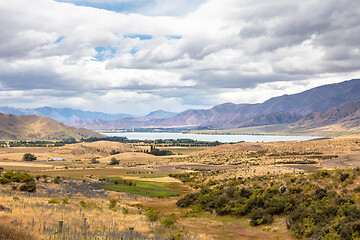 Image showing scenery with lake New Zealand