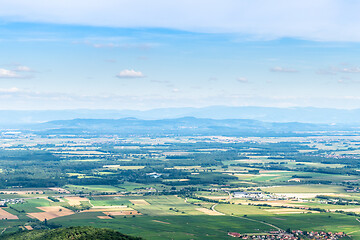 Image showing aerial view from Haut-Koenigsbourg in France