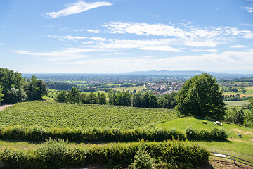 Image showing view from Castle Hochburg at Emmendingen