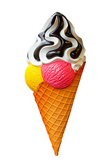 Image showing Ice cream isolated