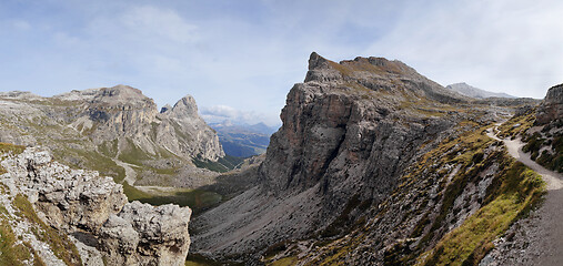 Image showing Dolomites mountains landscape