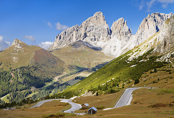 Image showing Dolomites mountains landscape