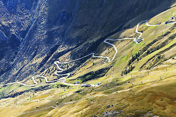 Image showing Mountain road in Dolomites