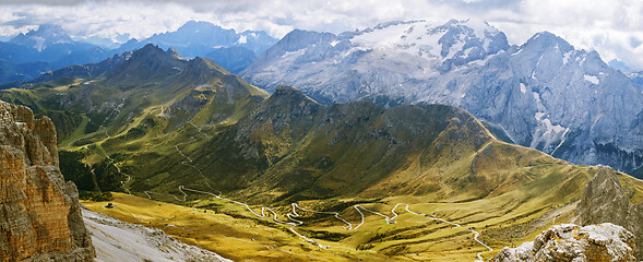 Image showing Dolomites mountains landscape