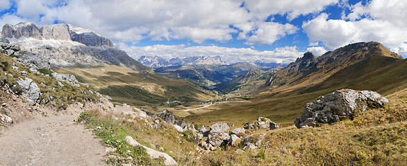 Image showing Dolomites mountains landscape