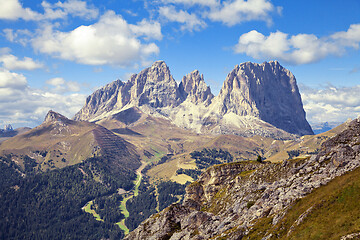 Image showing Dolomites mountains landscape