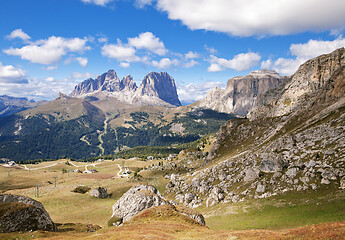 Image showing Dolomites mountains landscape