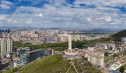 Image showing Panorama view of Ulaanbaatar Mongolia