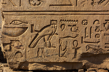 Image showing ancient egypt images and hieroglyphics