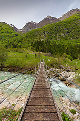 Image showing bridge over Soca River in Slovenia