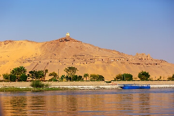 Image showing Tombs of Nobles mountain In Egypt