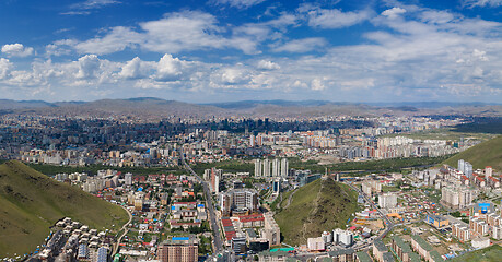 Image showing Panorama view of Ulaanbaatar Mongolia