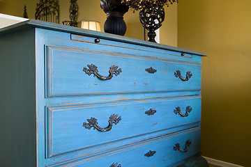 Image showing Close up on the drawers of a dresser