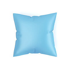 Image showing Blue decorative pillow