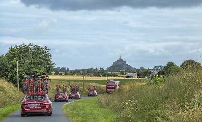 Image showing Katusha Team Caravan - Tour de France 2016