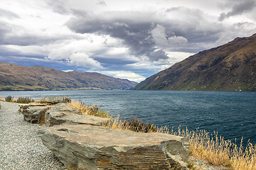 Image showing lake Wakatipu in south New Zealand