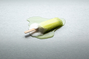 Image showing popsicle is melting