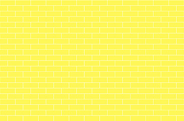 Image showing Yellow brick wall, abstract seamless background