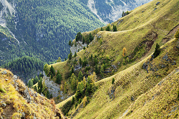 Image showing Dolomites mountains landscape