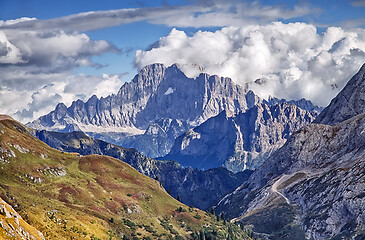 Image showing Marmolada mountain in Dolomites