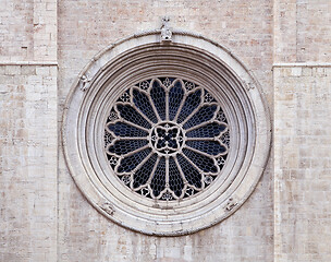 Image showing Rose window of Trento cathedral