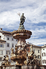 Image showing Fountain of Neptune in Trento