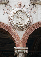 Image showing Arcade in castello Buonconsiglio, Trento