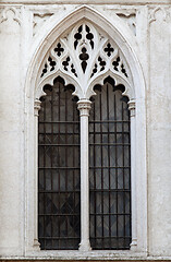 Image showing Window of a gothic cathedral