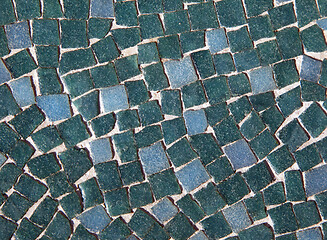 Image showing Glass mosaic tiles background