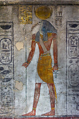 Image showing Ancient egypt color image of Horus god