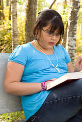 Image showing Reading Outside