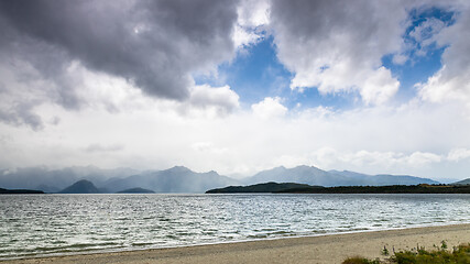 Image showing scenery at Lake Te Anau, New Zealand