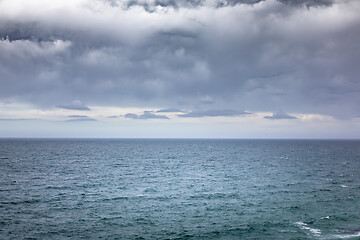 Image showing bad weather ocean landscape background