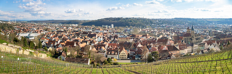 Image showing panoramic view to Esslingen Stuttgart Germany