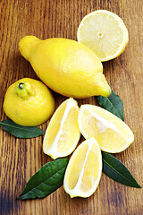 Image showing Fresh Ripe Lunario Lemons