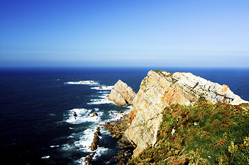 Image showing Seascape Cabo de Penas, Spain