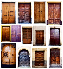 Image showing Collection of Spanish Wooden Doors