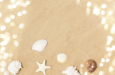 Image showing seashells on beach sand