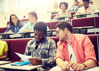 Image showing group of international students in lecture hall