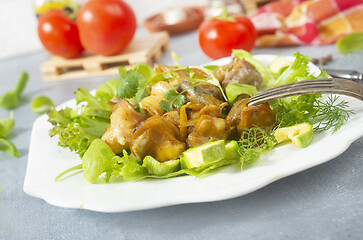 Image showing salad with rapana