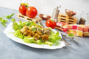 Image showing salad with rapana