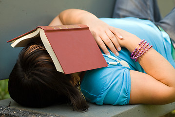 Image showing Exhausted Girl